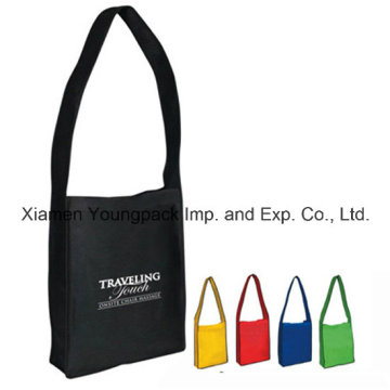 Custom Logo Printed Eco Friendly Sling Non-Woven Satchel Bag